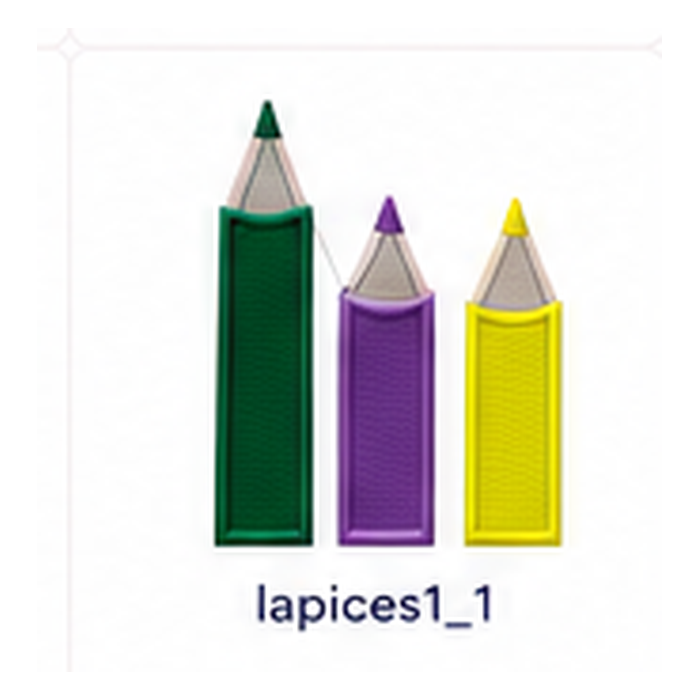 Lápices de colores · Jardín Infantil
